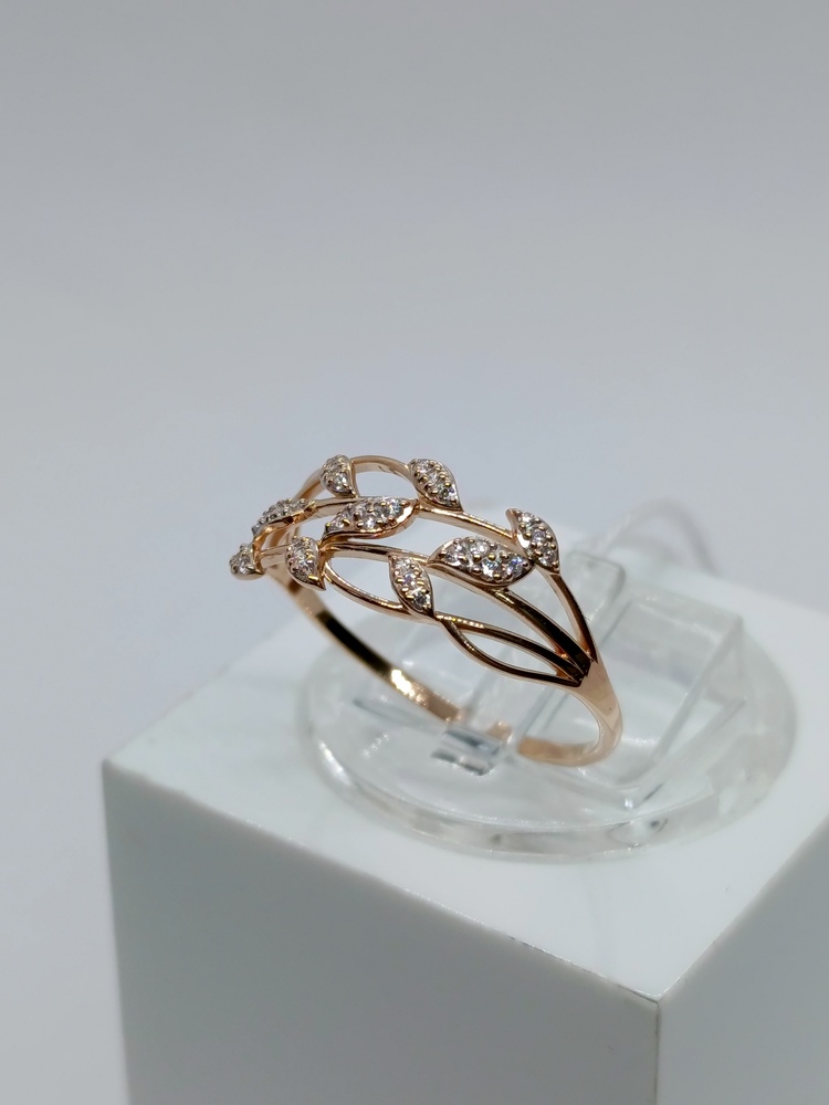 КОЛКМИ585 КОЛЬЦО С КАМНЯМИ (Au 585)