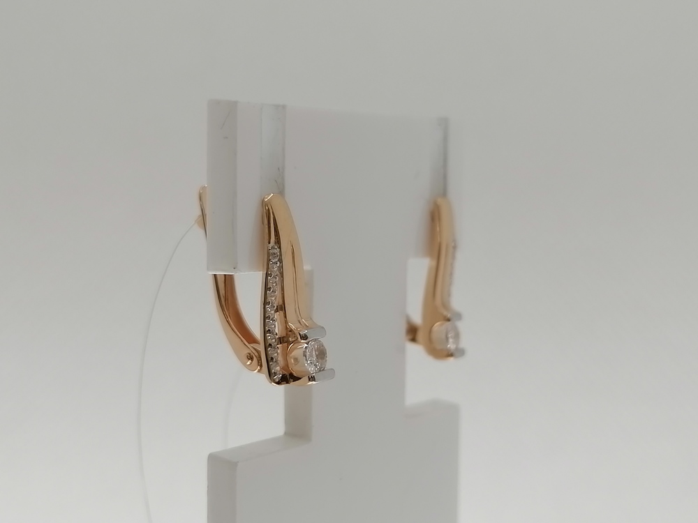 СЕРЬГИ С КАМНЯМИ (Au 585)