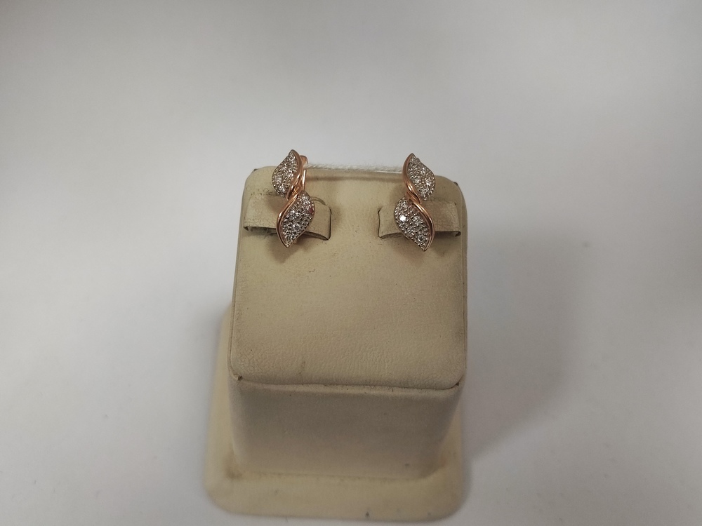 СКМИ585 СЕРЬГИ С КАМНЯМИ (Au 585)