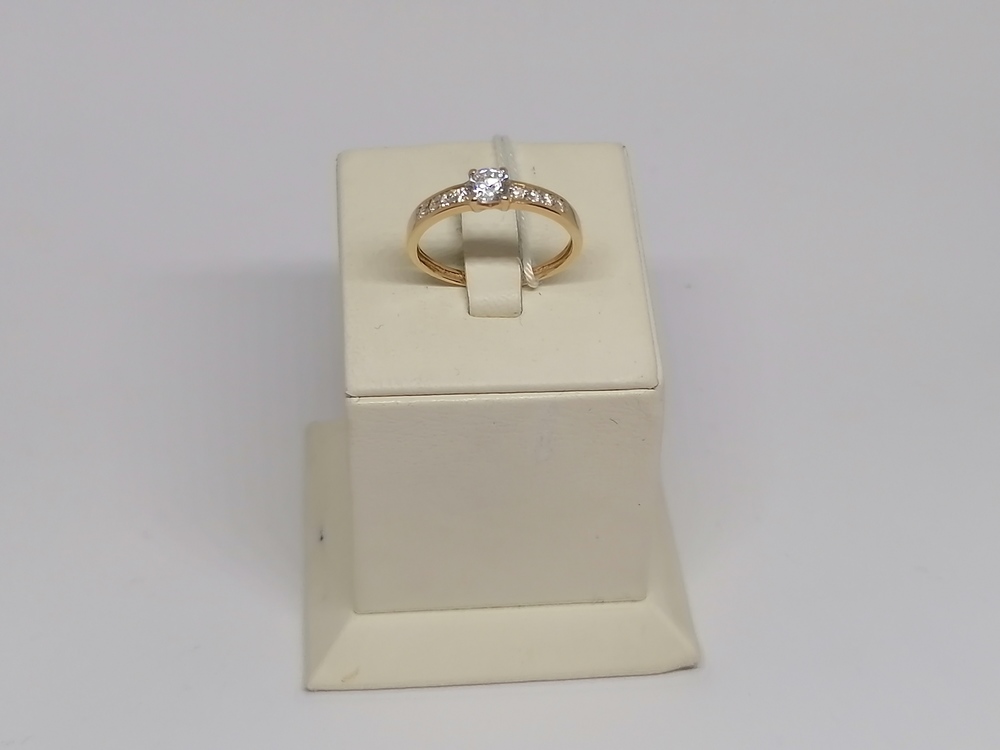 КОЛКМИ585 КОЛЬЦО С КАМНЯМИ (Au 585)