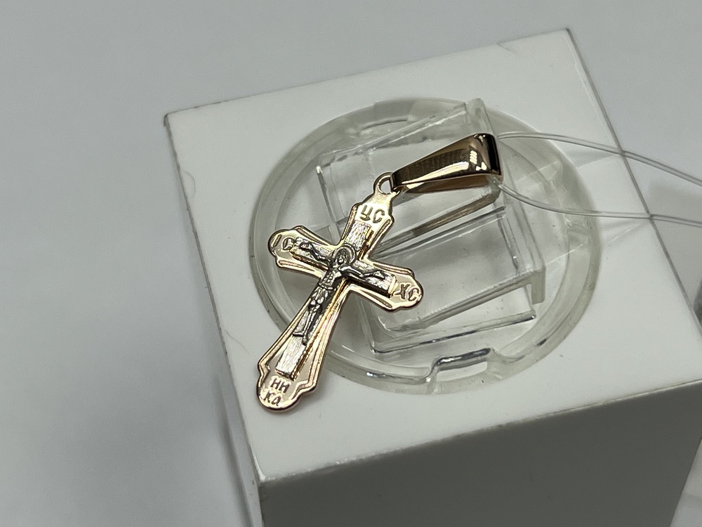 ПОДВЕСКА КРЕСТ без камня (Au 585)