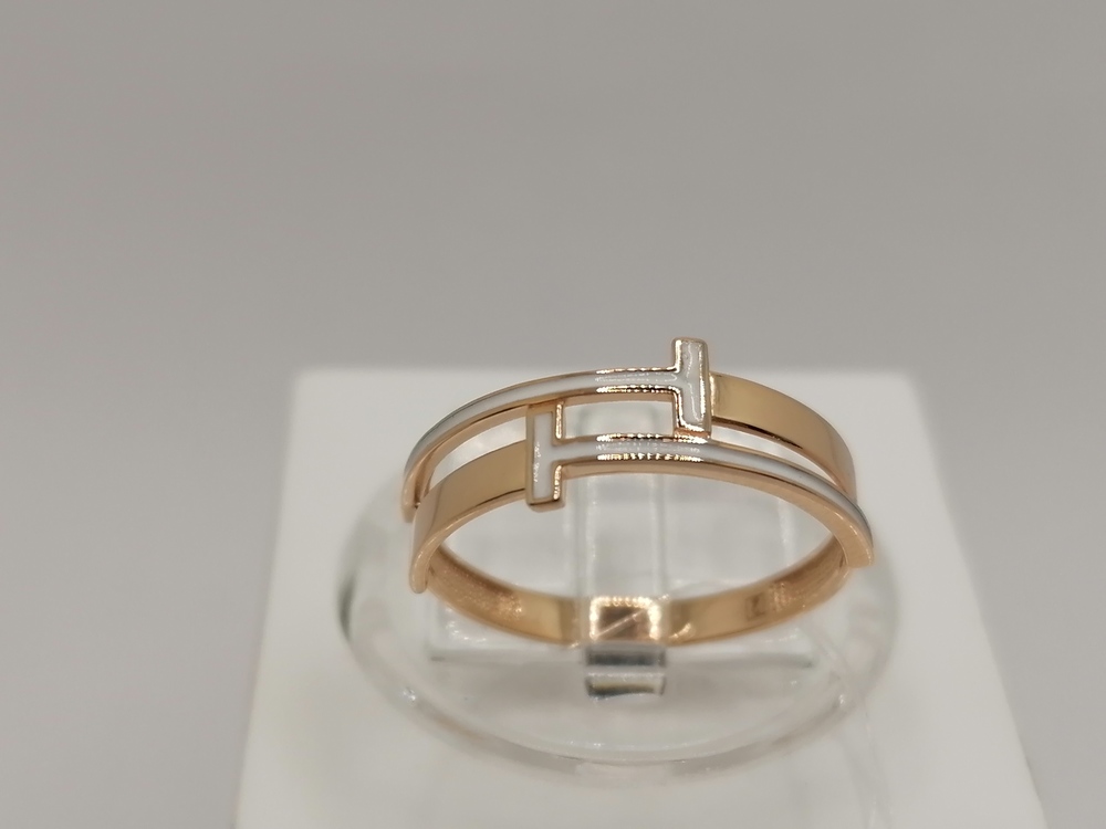 КОЛЬЦО ЭМАЛЬ (Au 585)