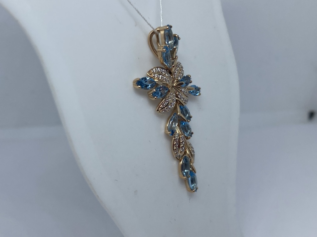 ПОДВЕСКА С КАМНЯМИ (Au 585)