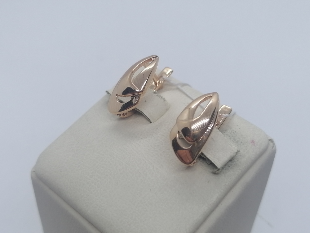 СЕРЬГИ БЕЗ КАМНЯ (Au 585)