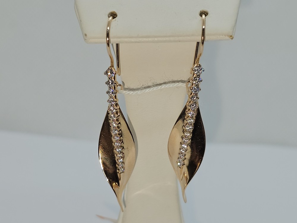 СКМИ585 СЕРЬГИ С КАМНЯМИ (Au 585)