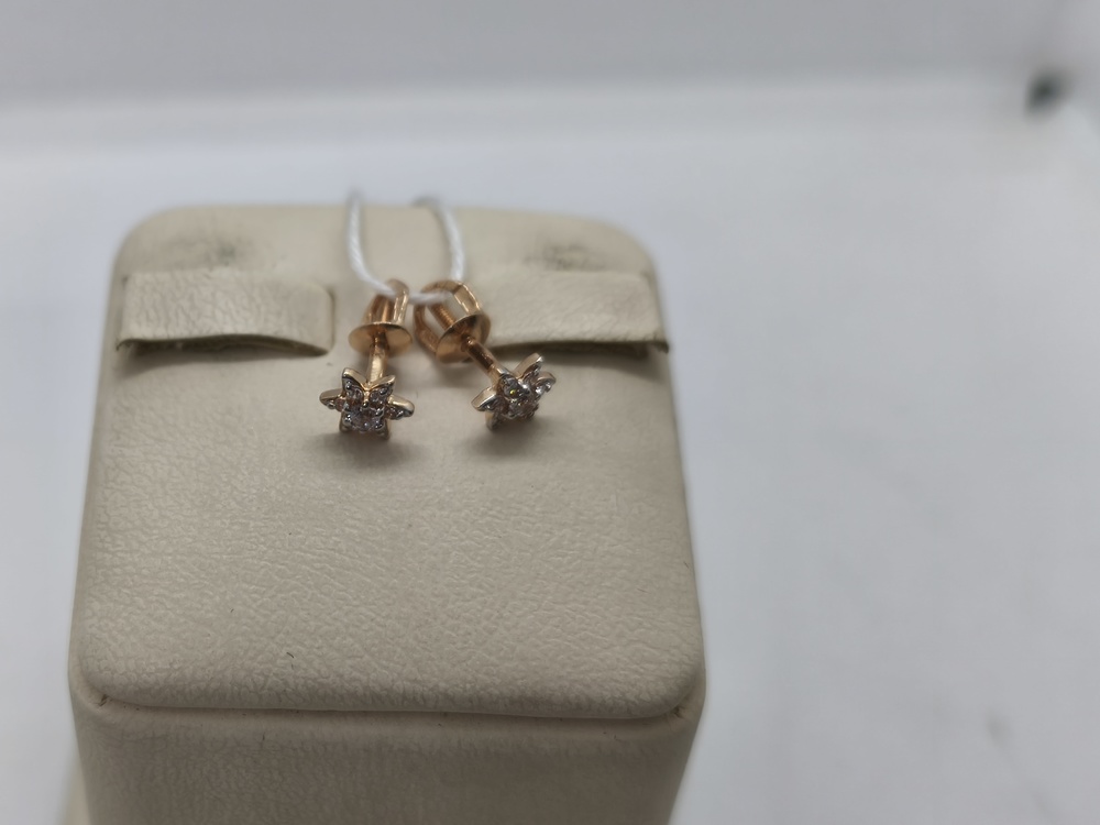 СПУС585 СЕРЬГИ ПУСЕТЫ (Au 585)