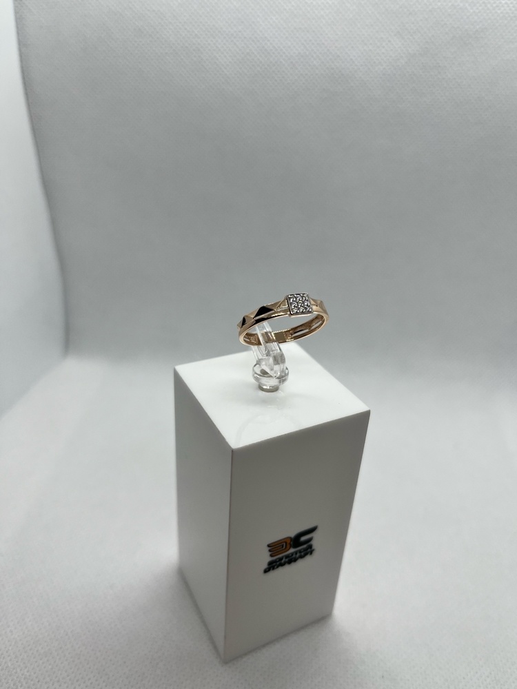 КОЛЬЦО С КАМНЯМИ (Au 585)