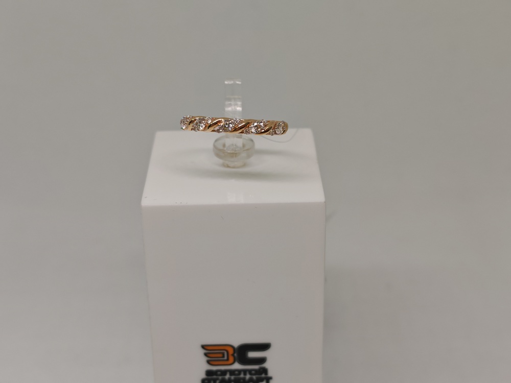 КОЛЬЦО С КАМНЯМИ (Au 585)