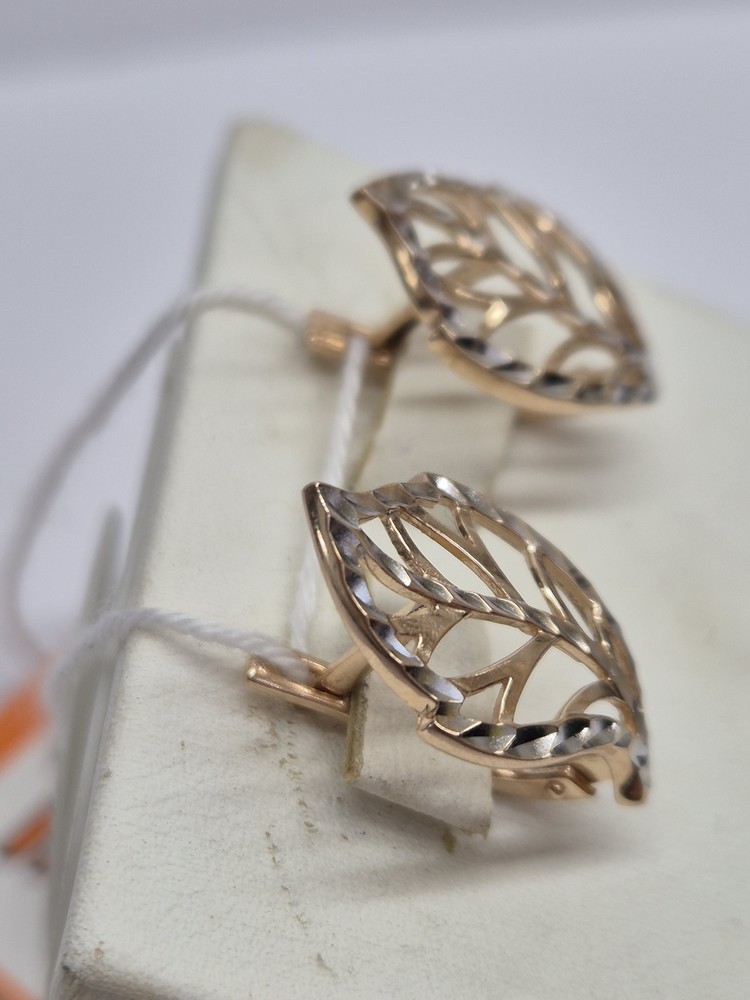 СЕРЬГИ БЕЗ КАМНЯ (Au 585)