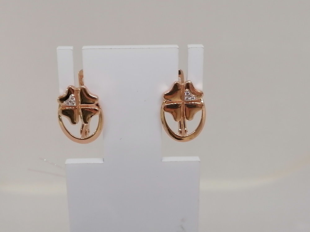 СЕРЬГИ С КАМНЯМИ (Au 585)