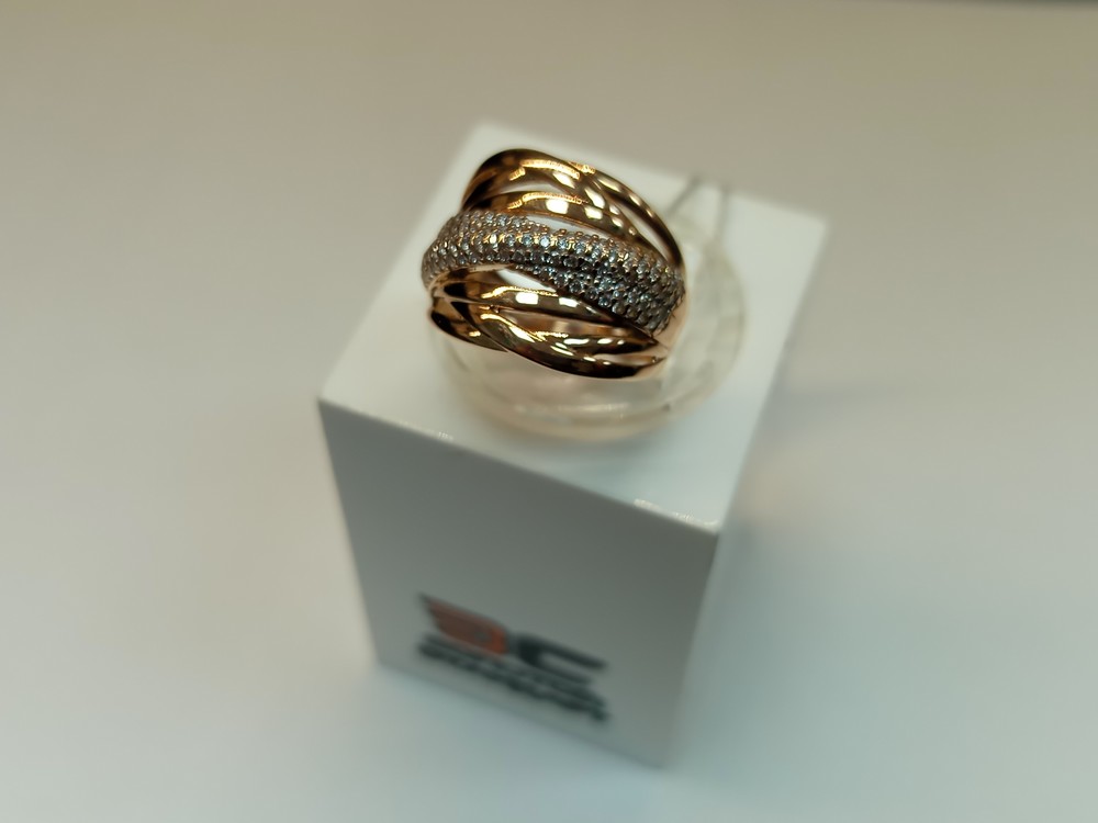 КОЛКМИ585 КОЛЬЦО С КАМНЯМИ (Au 585)
