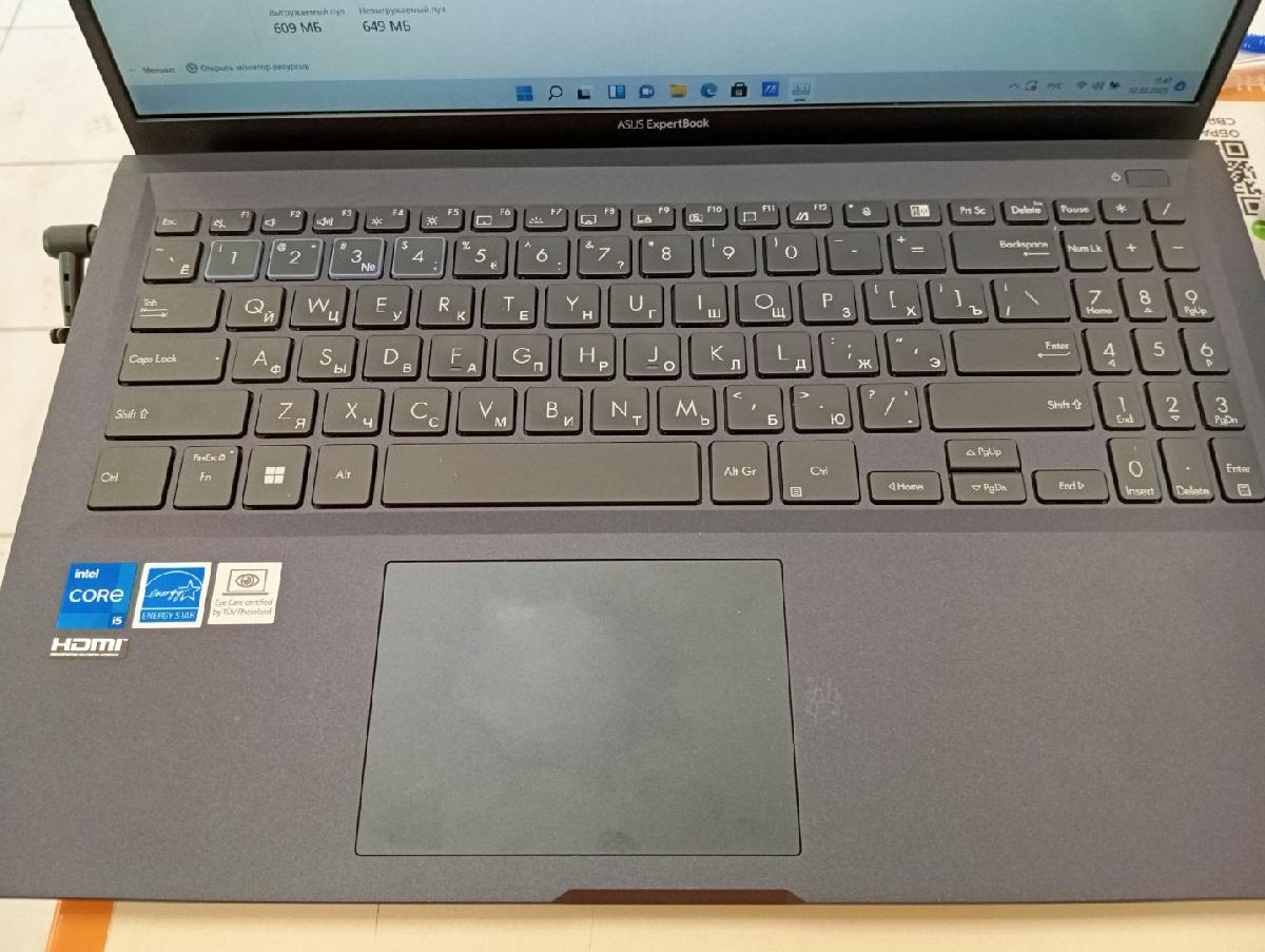 Ноутбук ASUS; Core i5-1235U, Intel UHD Graphics, 8 Гб, 480 Гб, Нет