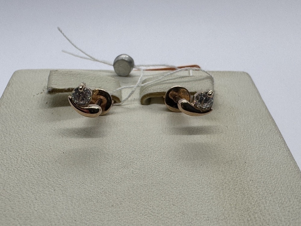 СПУС585 СЕРЬГИ ПУСЕТЫ (Au 585)