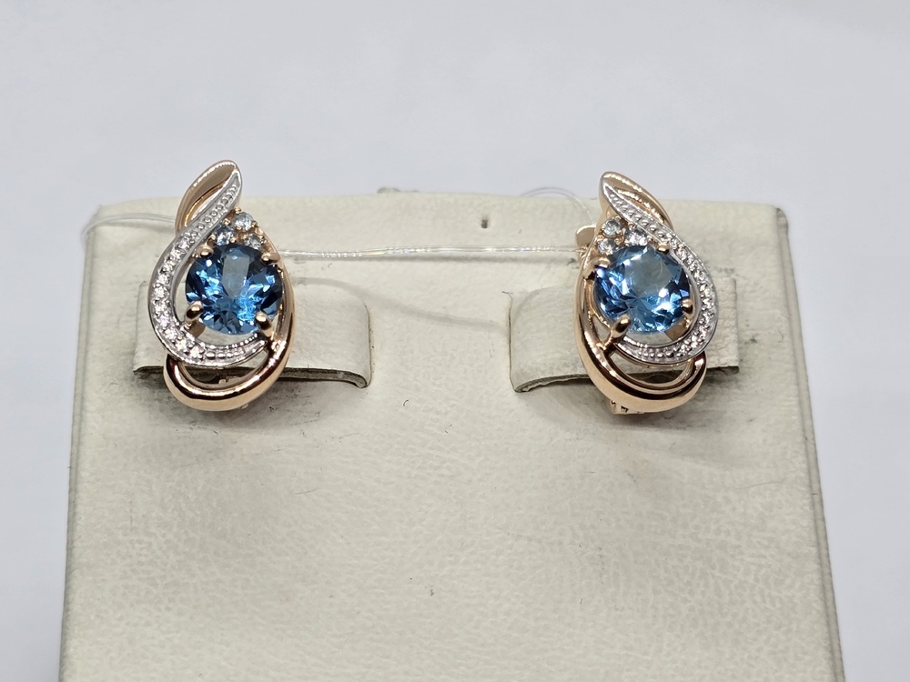 СЕРЬГИ ТОПАЗ (Au 585)