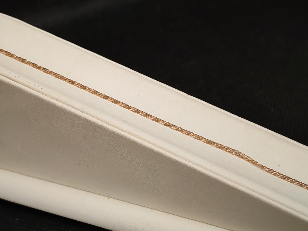 БРАСЛЕТ ПОЛНОВЕСНЫЙ Ромб двойной Au 585