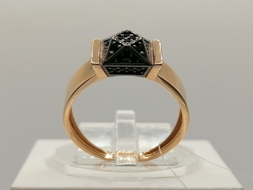 КОЛЬЦО С КАМНЯМИ (Au 585)