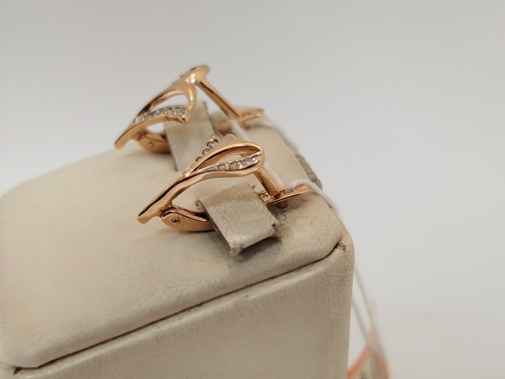 СЕРЬГИ С КАМНЯМИ (Au 585)