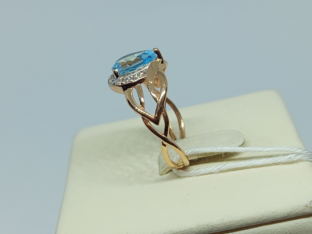 КОЛКМИ585 КОЛЬЦО С КАМНЯМИ (Au 585)