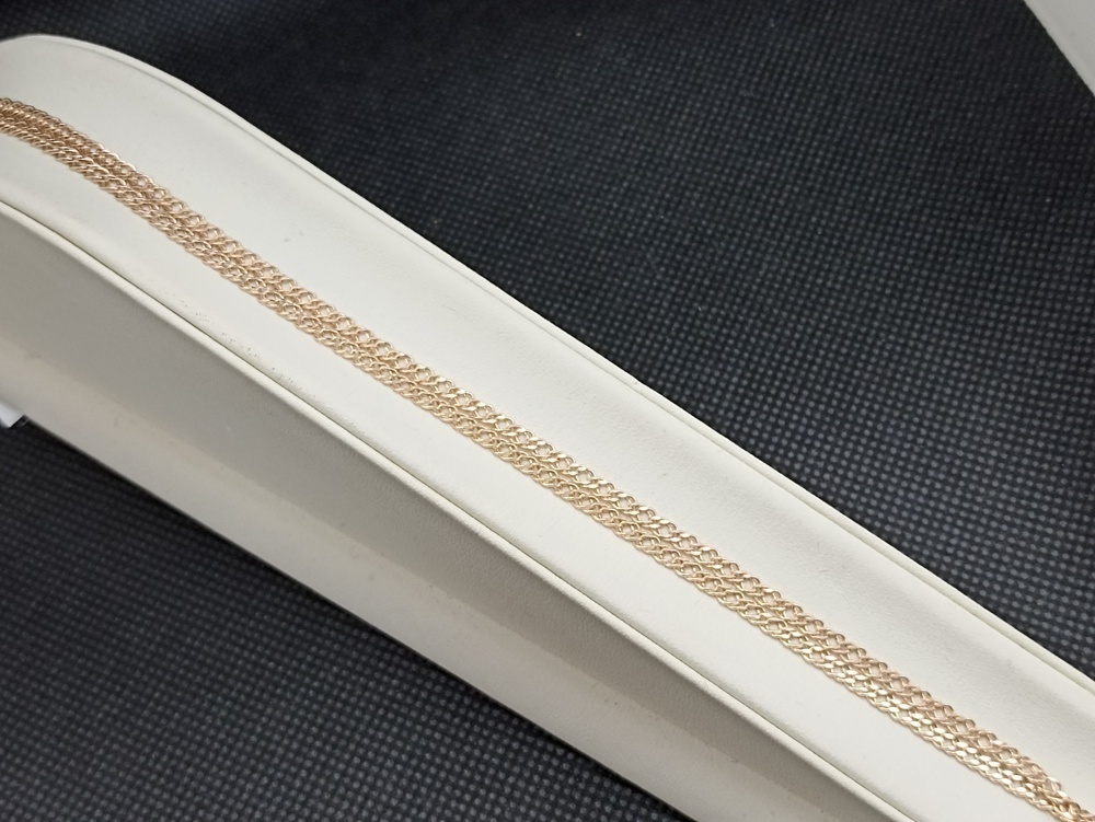 НЦ 12-076ПГ ЦЕПЬ ПУСТОТЕЛАЯ Ромб двойной (Au 585)