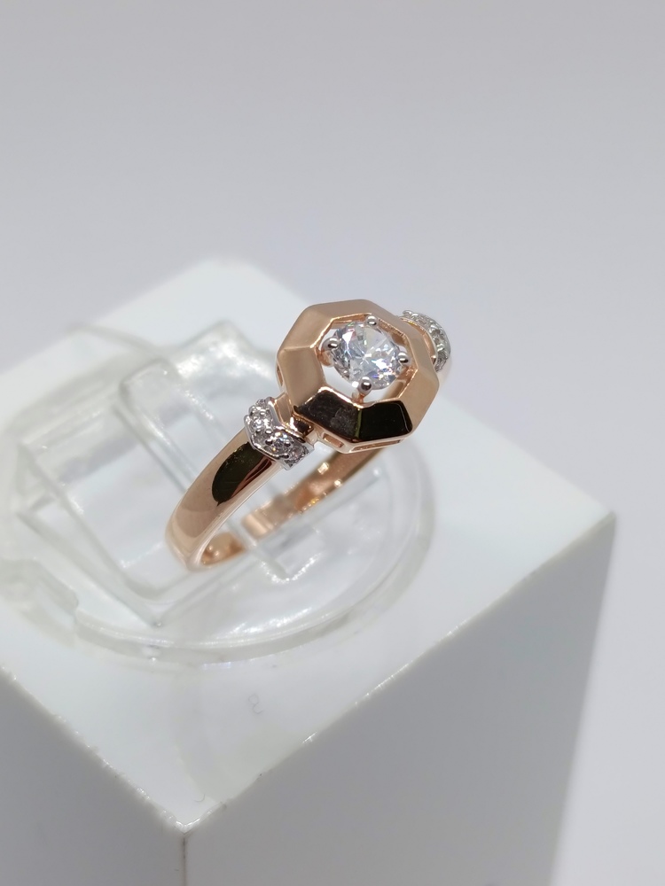 КОЛЬЦО С КАМНЯМИ (Au 585)