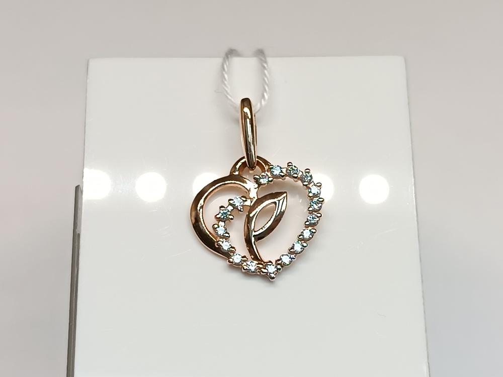 ПОДКМИ585 ПОДВЕСКА С КАМНЯМИ (Au 585)