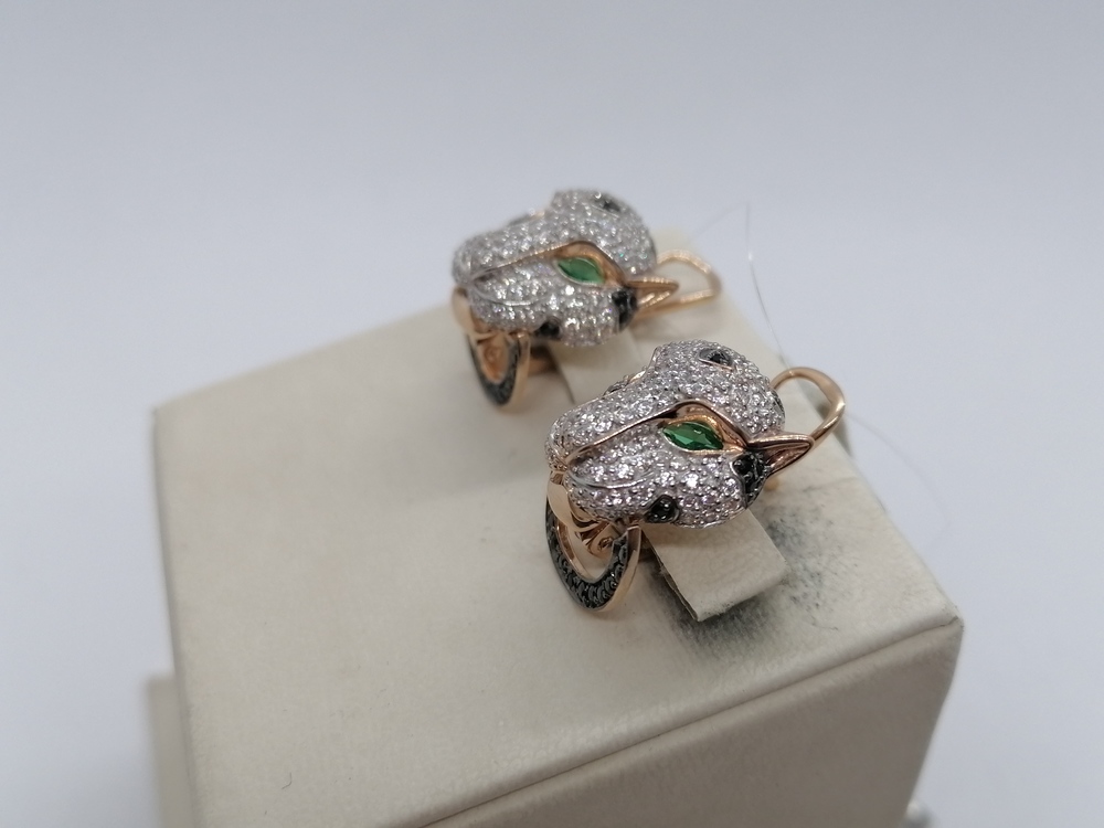 СЕРЬГИ С КАМНЯМИ (Au 585)