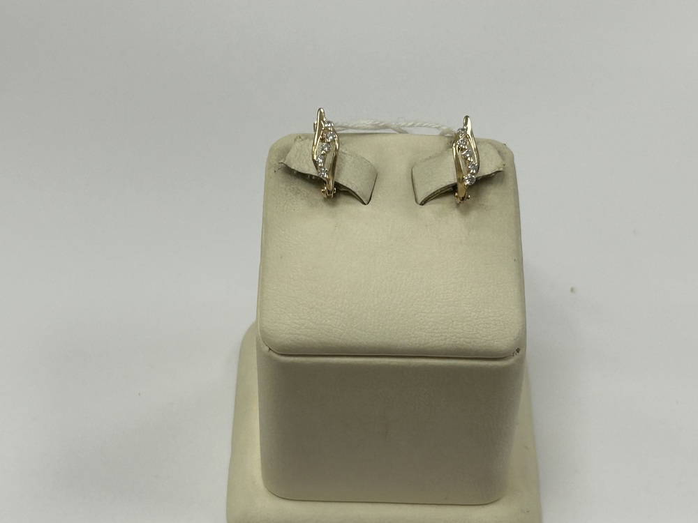 СКМИ585 СЕРЬГИ С КАМНЯМИ (Au 585)