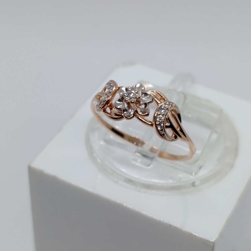 КОЛКМИ585 КОЛЬЦО С КАМНЯМИ (Au 585)