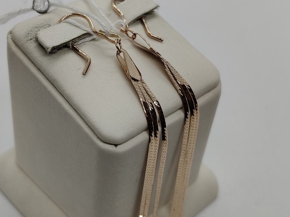 СЕРЬГИ БЕЗ КАМНЯ (Au 585)