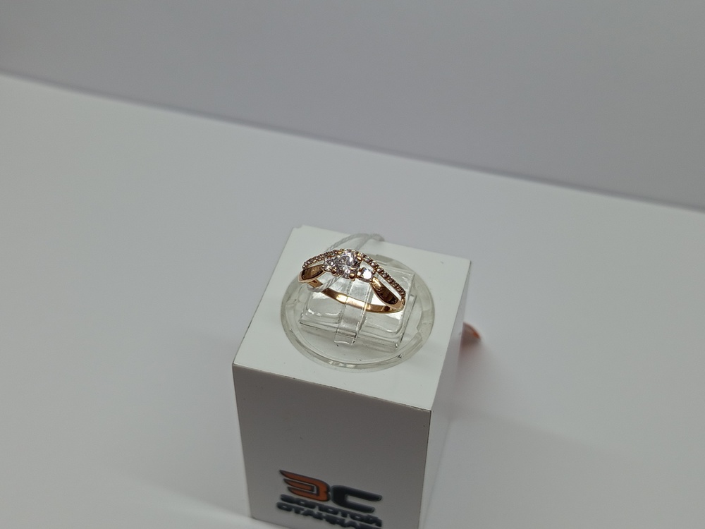 КОЛЬЦО С КАМНЯМИ (Au 585)