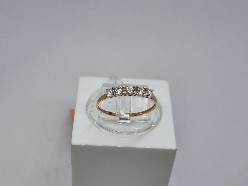 КОЛЬЦО С КАМНЯМИ (Au 585)