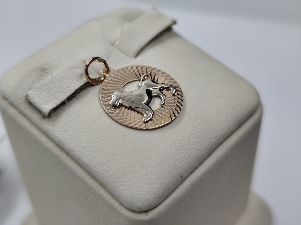 ПОДВЕСКА ЗНАК ЗОДИАКА ЛЕВ (Au 585)