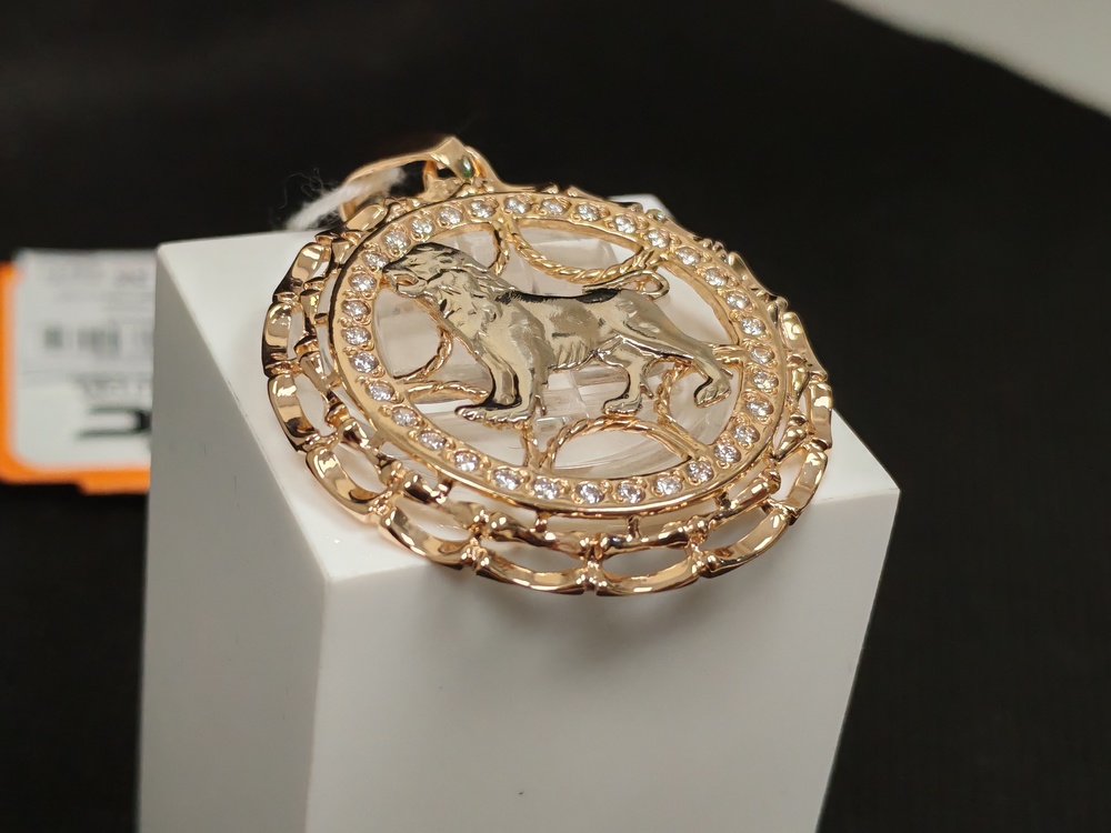 ПОДВЕСКА ЗНАК ЗОДИАКА ЛЕВ Au 585