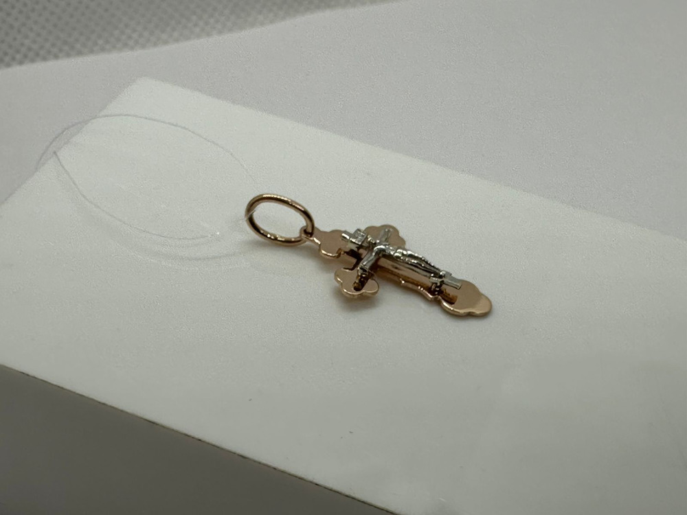 ПОДВЕСКА КРЕСТ без камня (Au 585)