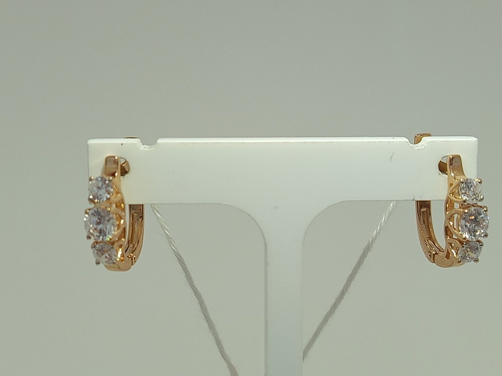 СКМИ585 СЕРЬГИ С КАМНЯМИ (Au 585)