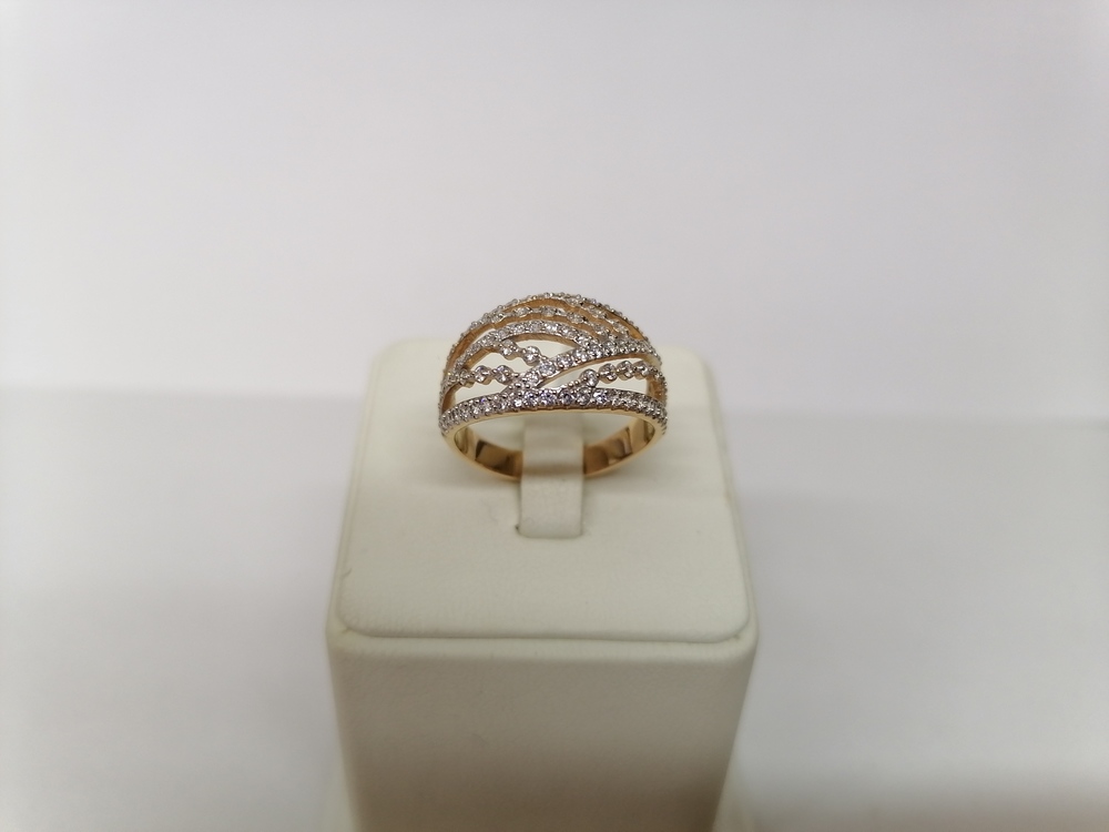 КОЛКМИ585 КОЛЬЦО С КАМНЯМИ (Au 585)