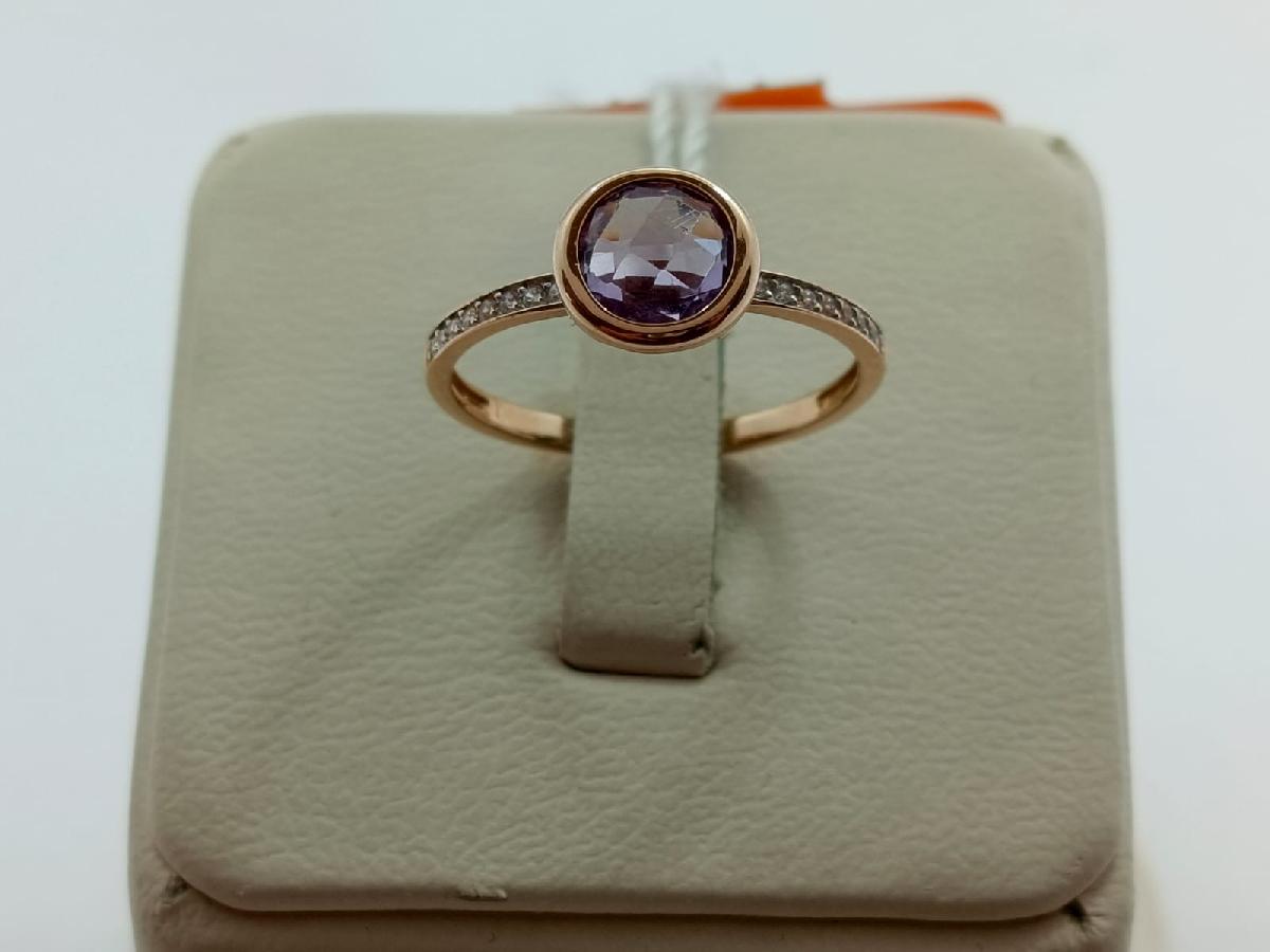 КОЛЬЦО С КАМНЯМИ (Au 585)