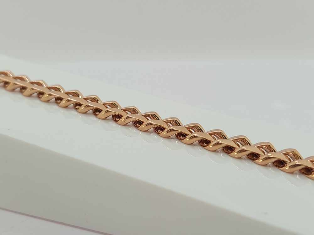 БРАСЛЕТ ПУСТОТЕЛЫЙ Панцирное (Au 585)