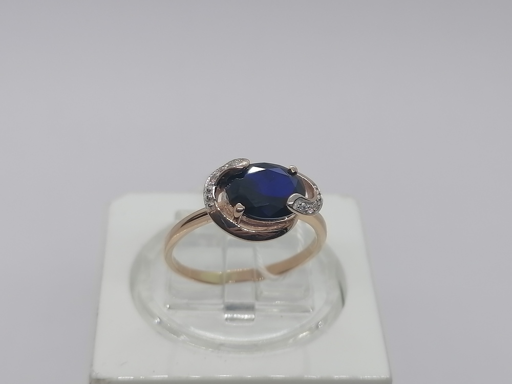 КОЛКМИ585 КОЛЬЦО С КАМНЯМИ (Au 585)