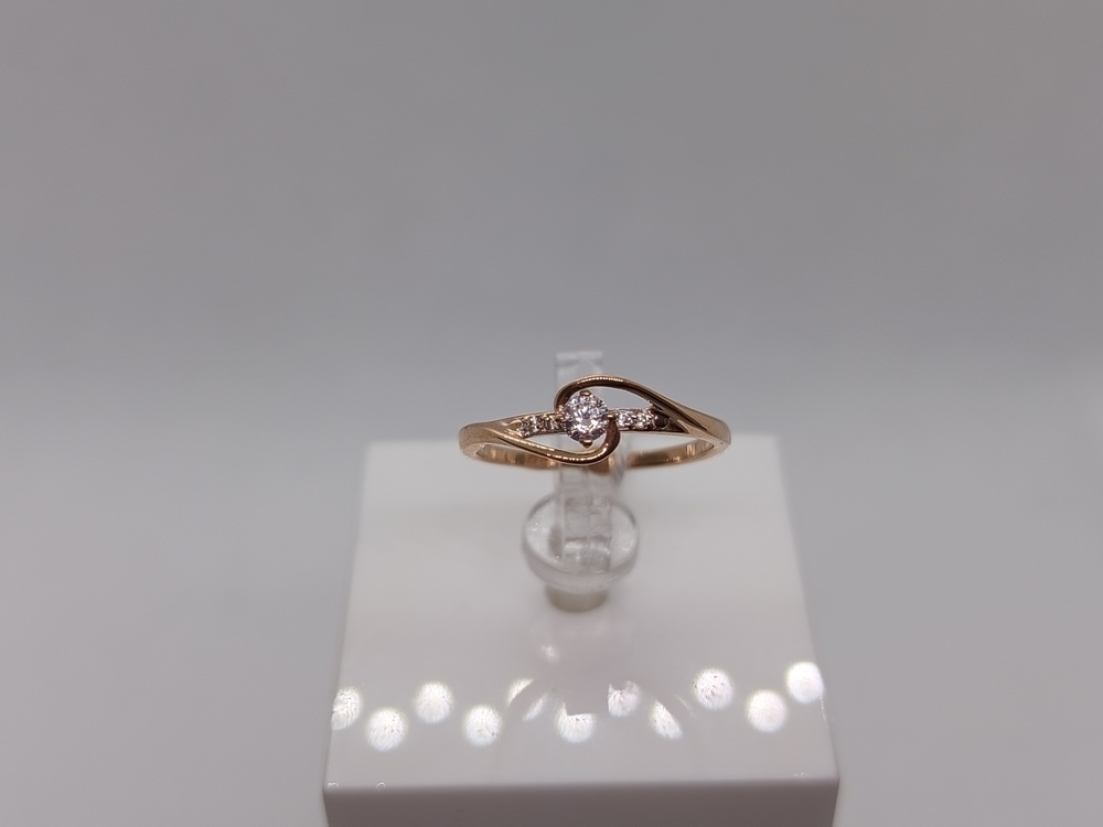 КОЛЬЦО С КАМНЯМИ (Au 585)