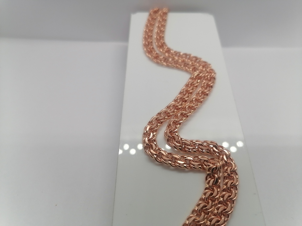 10090380155 ЦЕПЬ ПУСТОТЕЛАЯ Бисмарк (Au 585)