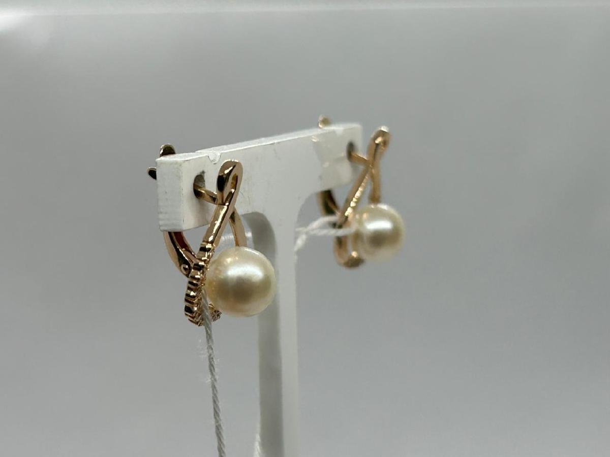 СКМИ585 СЕРЬГИ С КАМНЯМИ (Au 585)