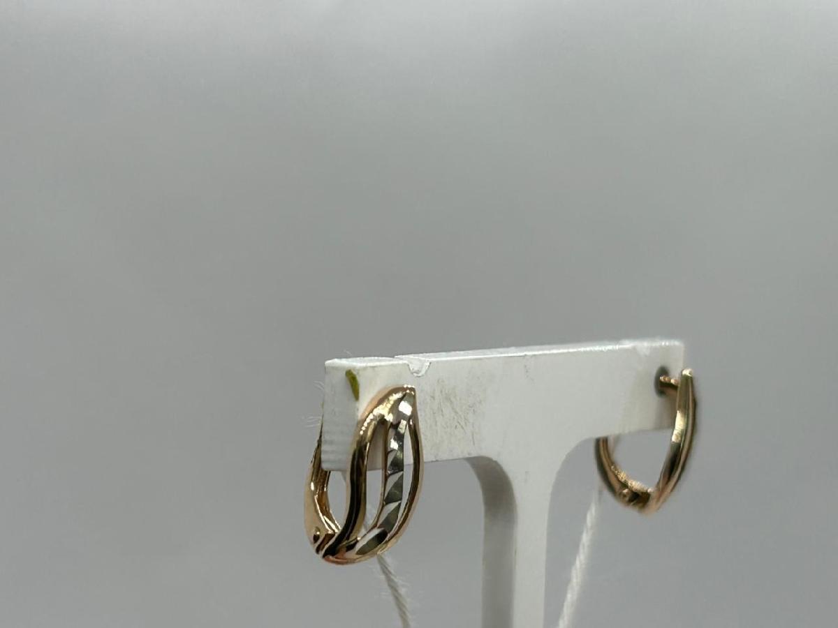 СБКМ585 СЕРЬГИ БЕЗ КАМНЯ (Au 585)