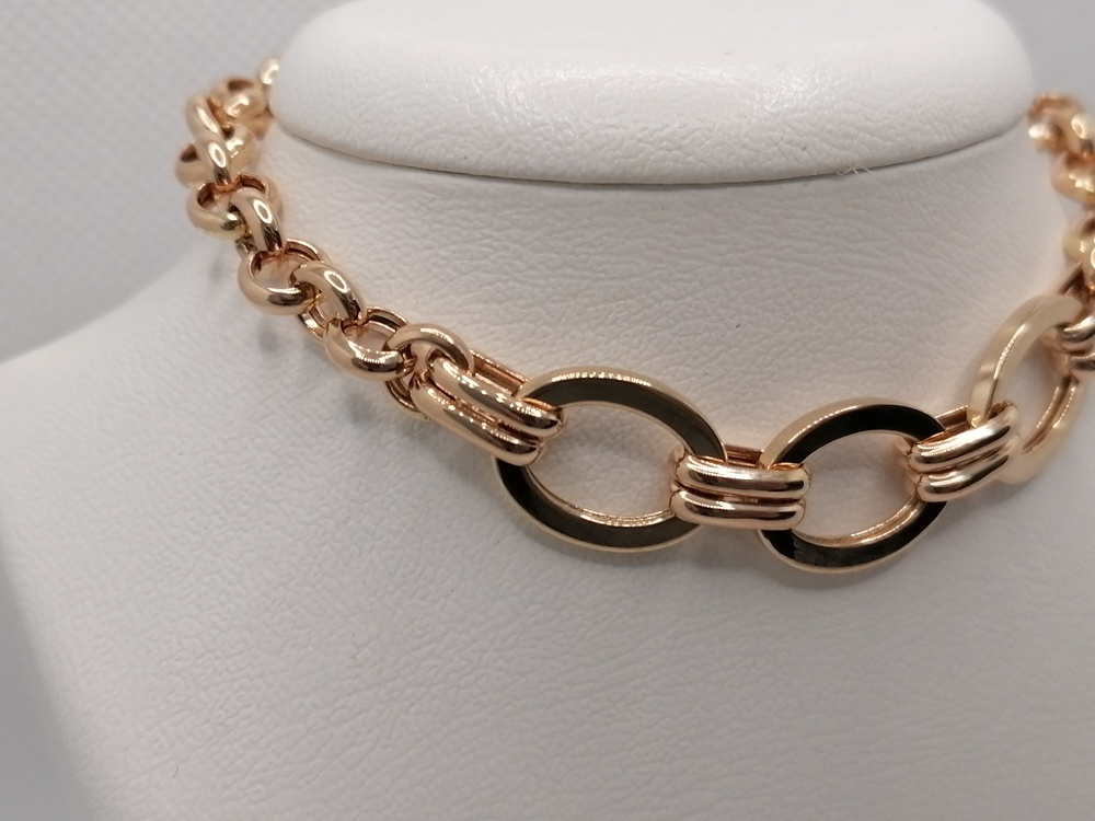 БРАСЛЕТ ПУСТОТЕЛЫЙ Фантазия (Au 585)