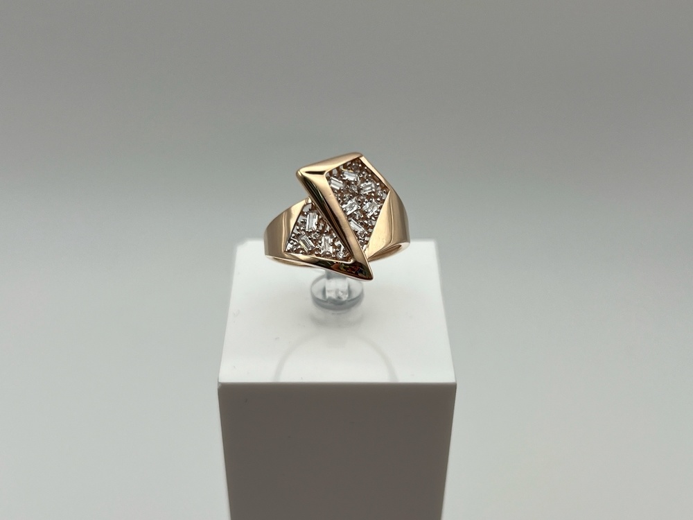 КОЛЬЦО С КАМНЯМИ (Au 585)