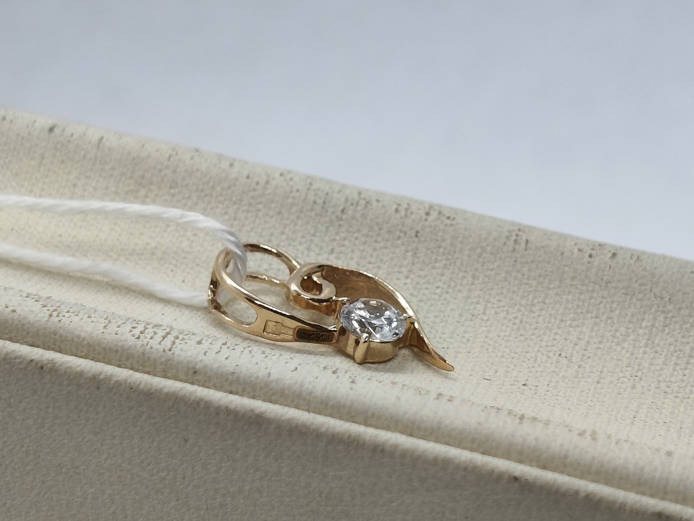 ПОДКМ585 ПОДВЕСКА С КАМНЕМ (Au 585)