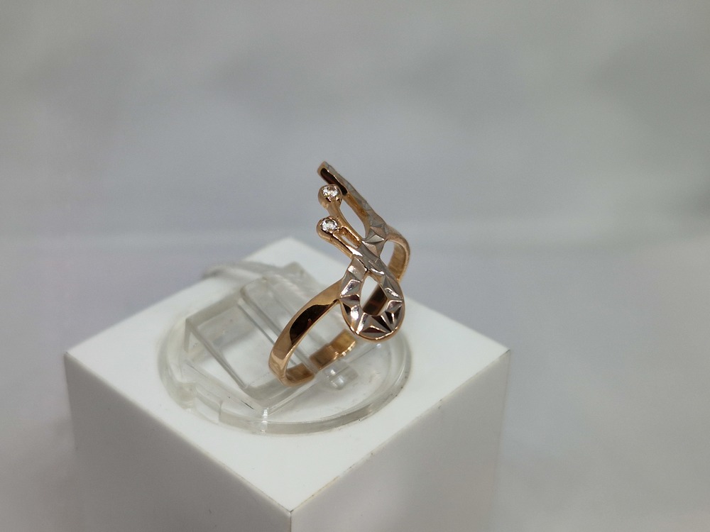 КОЛКМИ585 КОЛЬЦО С КАМНЯМИ (Au 585)