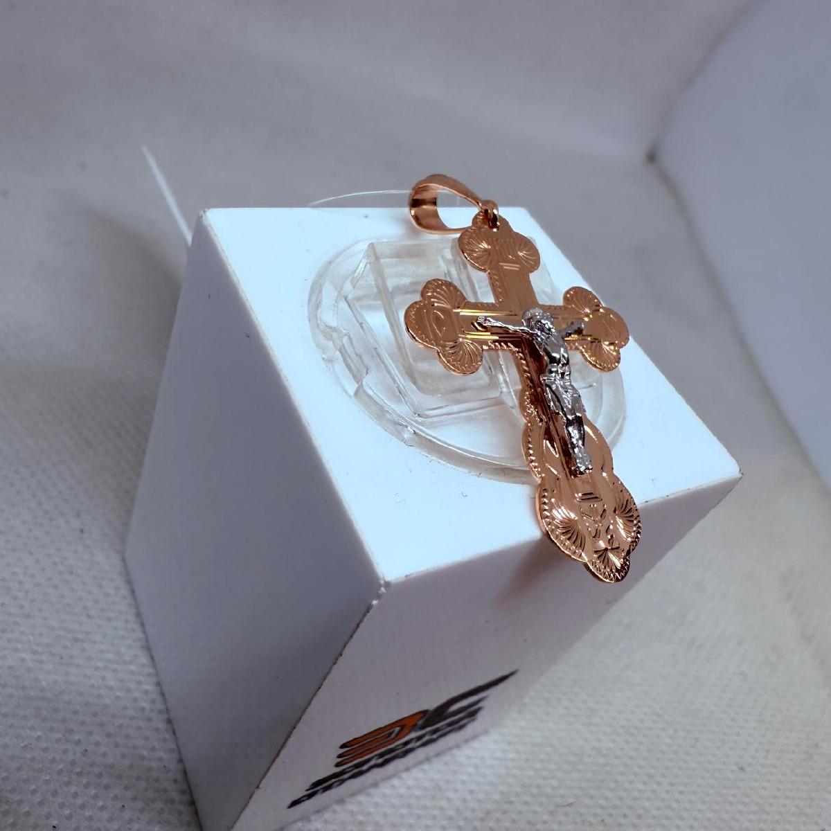 ПОДВЕСКА КРЕСТ без камня (Au 585)