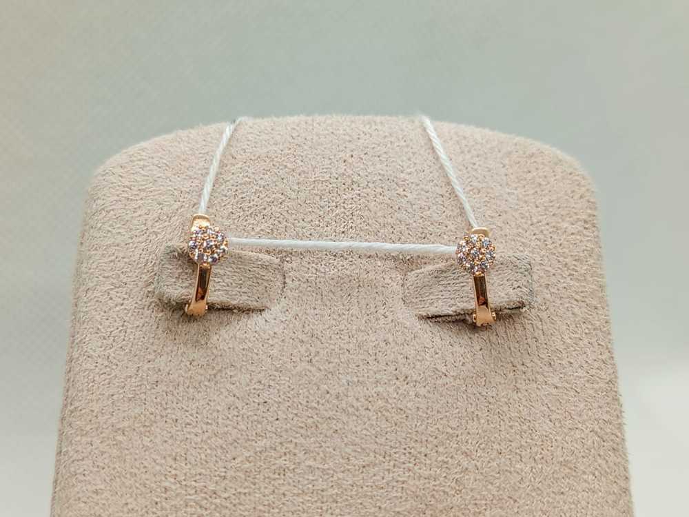 СКМИ585 СЕРЬГИ С КАМНЯМИ (Au 585)