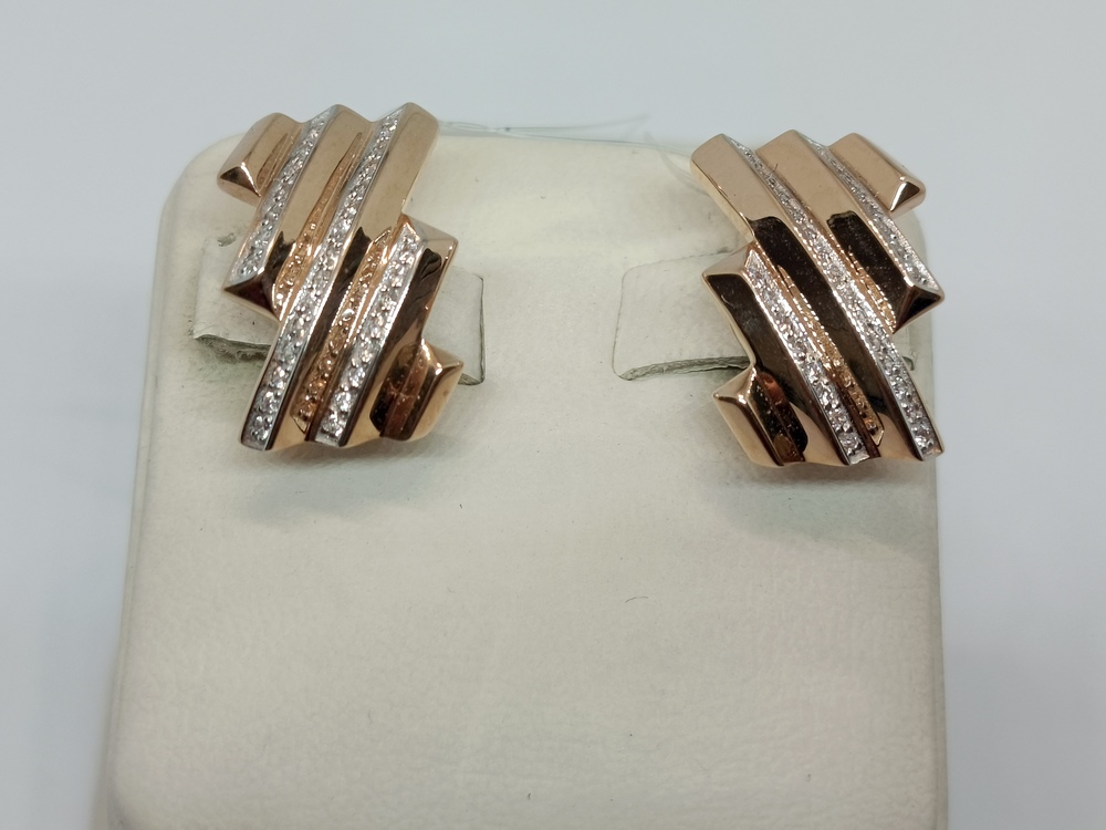 СЕРЬГИ С КАМНЯМИ (Au 585)